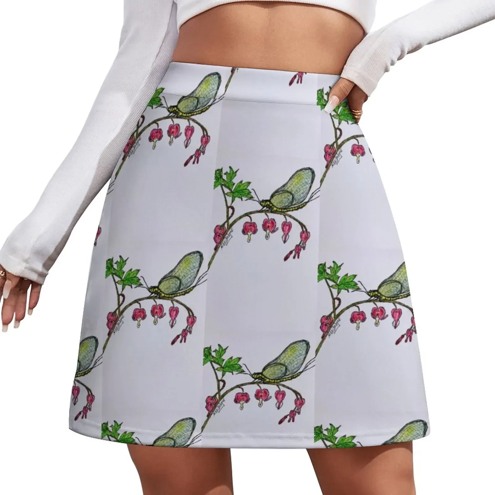 

Мини-юбка Mayfly Bleeding Hearts, винтажная одежда в стиле 90-х, юбки-шорты для женщин, короткие юбки для женщин, юбка миди для женщин