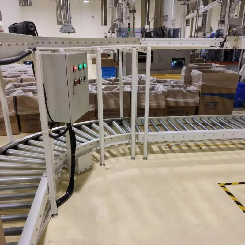 

Automatic Industrial Gravity Drum Conveyor System for Logistics Warehouse