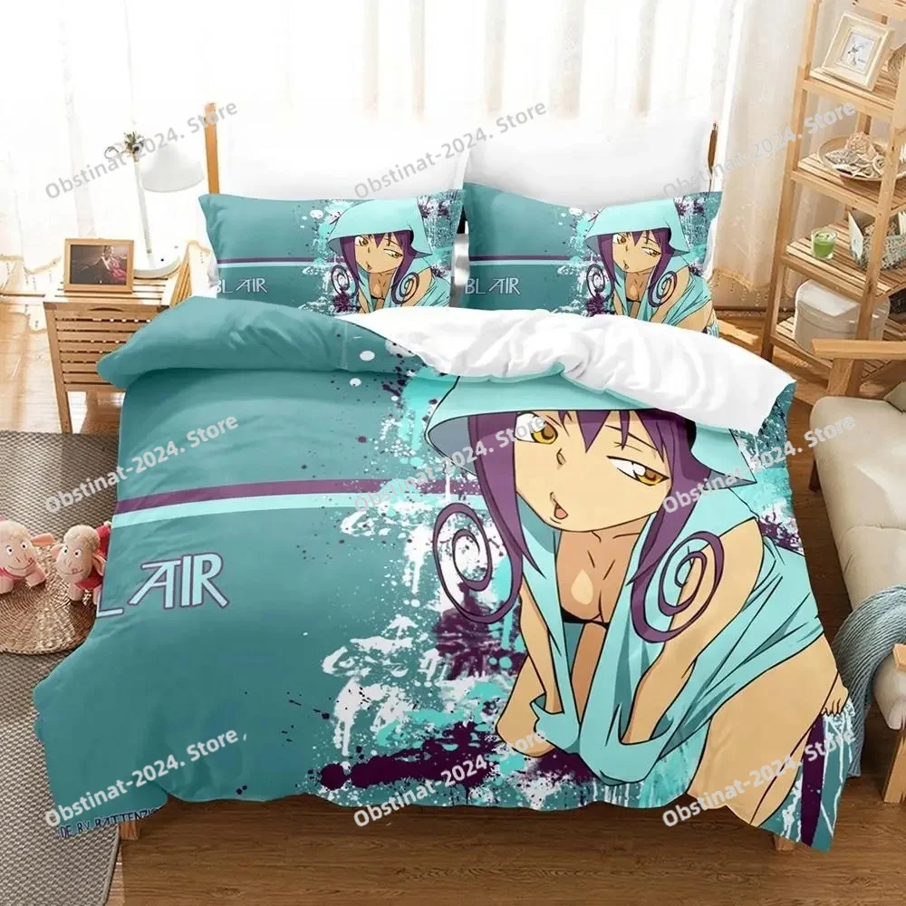 

New 3D Cartoons Soul Eater Bedding Set Single Twin Full Queen King Size Bed Set Adult Kid Bedroom Duvet Cover Sets Home Textiles