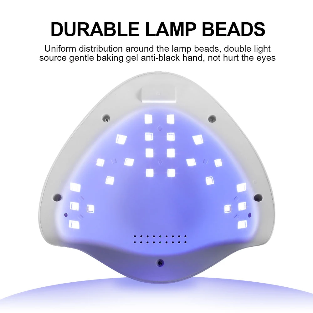 UV/LED Nail Polish Lamp Have 3 Timer Modes LCD Display with 24 LEDS Nail Fordrying Dryer for Manicure Salon Acrylic Gel Art Tool