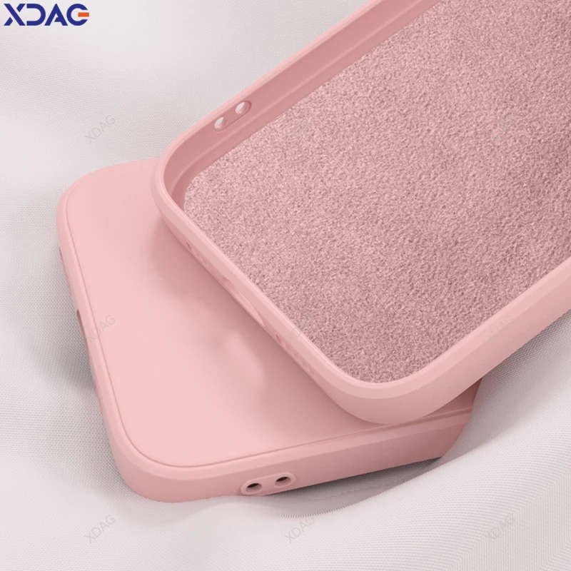 Fundas de teléfono originales de lujo para OPPO Find X3 FindX3 Lite X3Lite Pro Neo 5G Carcasa suave de silicona líquida cuadrada sólida básica