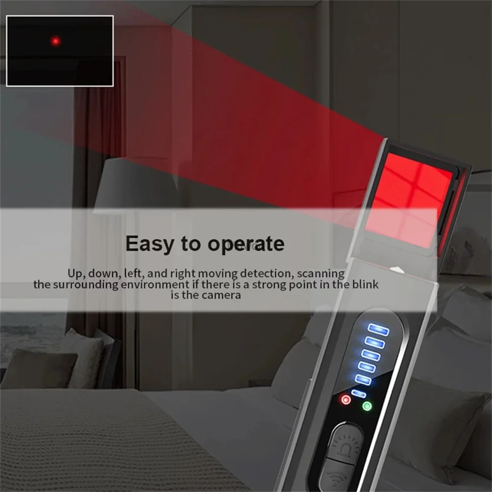 Anti-Spy Camera Detector Protection Alarm Multi-function Mini Wireless Wifi Tester GPS RF Signal Device Scanner Infrared Detect