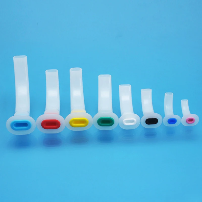 8PCS Disposable Medical Anesthesia Oral Airway Tube Oropharyngeal Gas Guide Throat Pipe for CPR First Aid Respiration D3