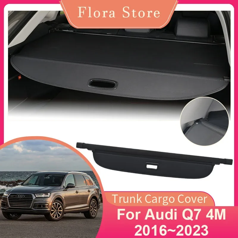 

Car Trunk Cargo Cover for Audi Q7 4M E-tron 2016~2023 Rear Shield Shade Curtain Security Privacy Partition Board Auto Accessorie