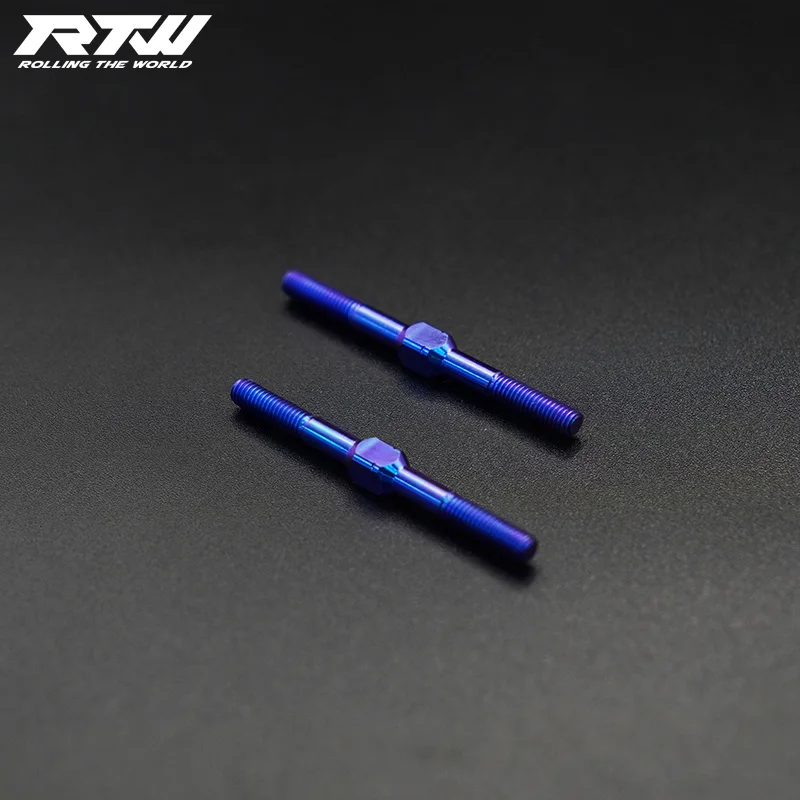 

M3 blue Titanium Alloy Colorful Pull Rod Double - headed screw for Rc Model Car Gold Specifications Available