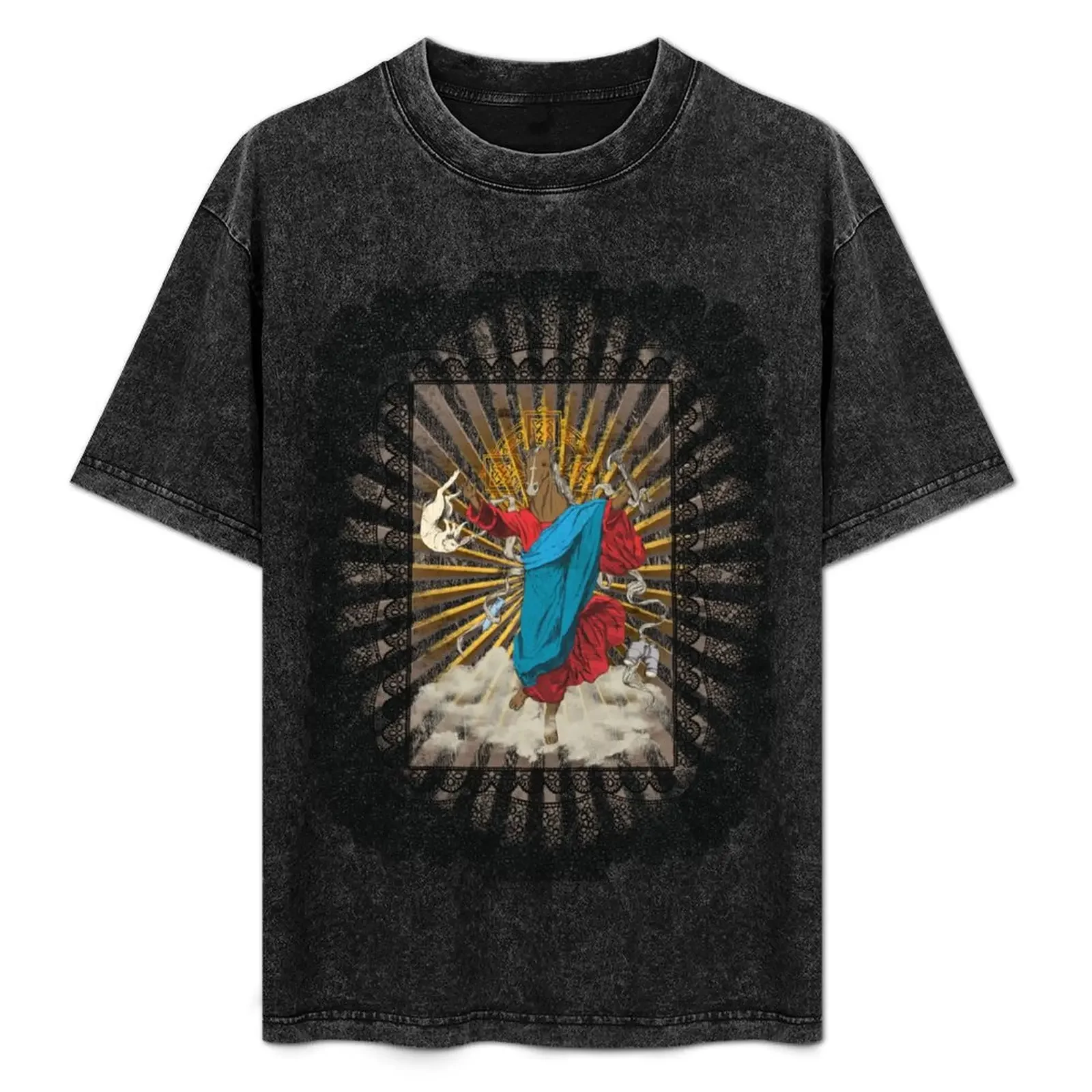 

Caligula's Horse T-Shirt blue lock Funny t-shirt Blouse Men's cotton t-shirt