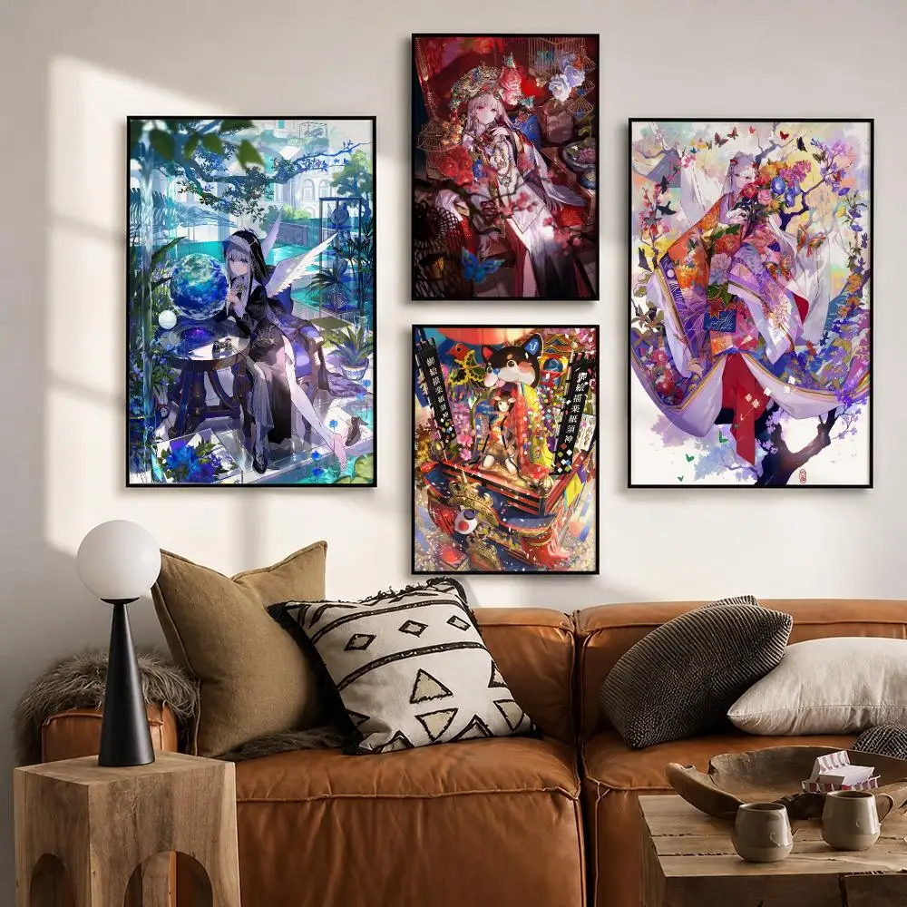 Japanese Artist Fuzichoco   Poster HD poster wall art self-stick no-residue for home cafe office great gift