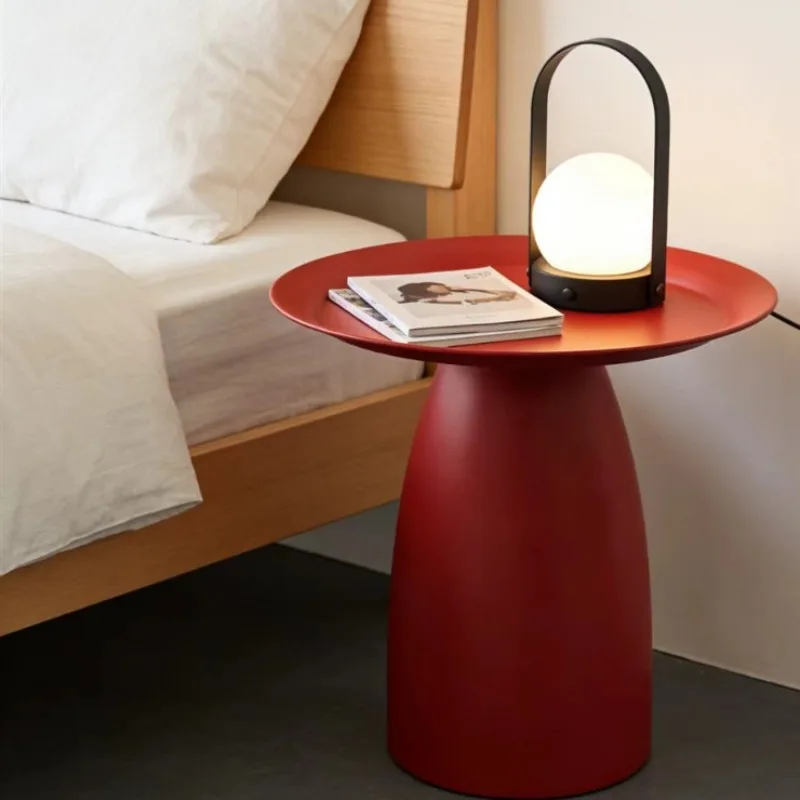 Side table round coffee table small round table simple modern sofa corner table smallapartment bedroom bedside table living room