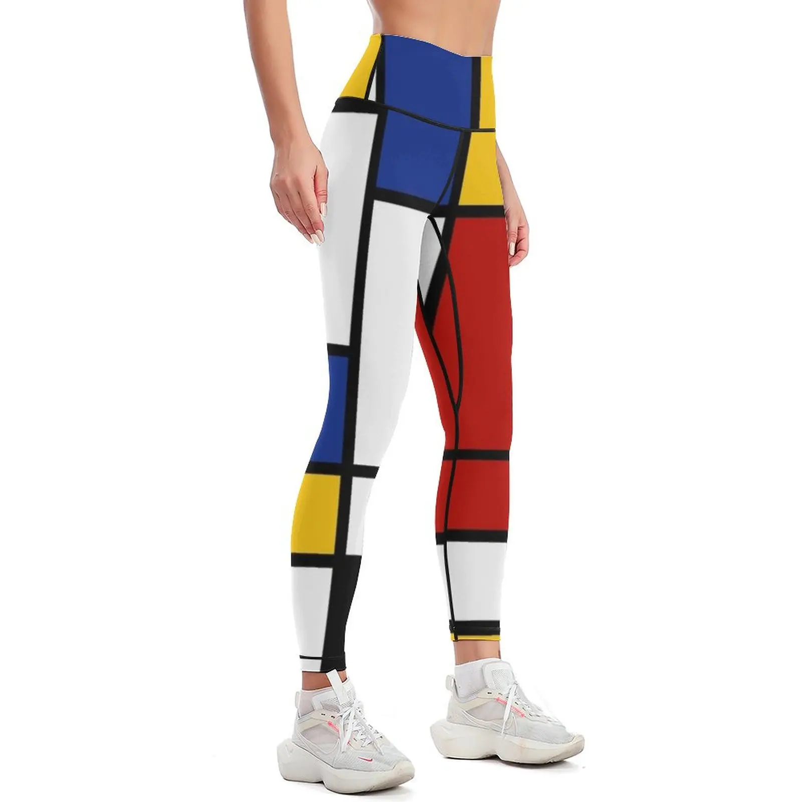 De Stijl #2 (Mondrian Inspired) Leggings sportswear gym exercise clothing for Womens Leggings