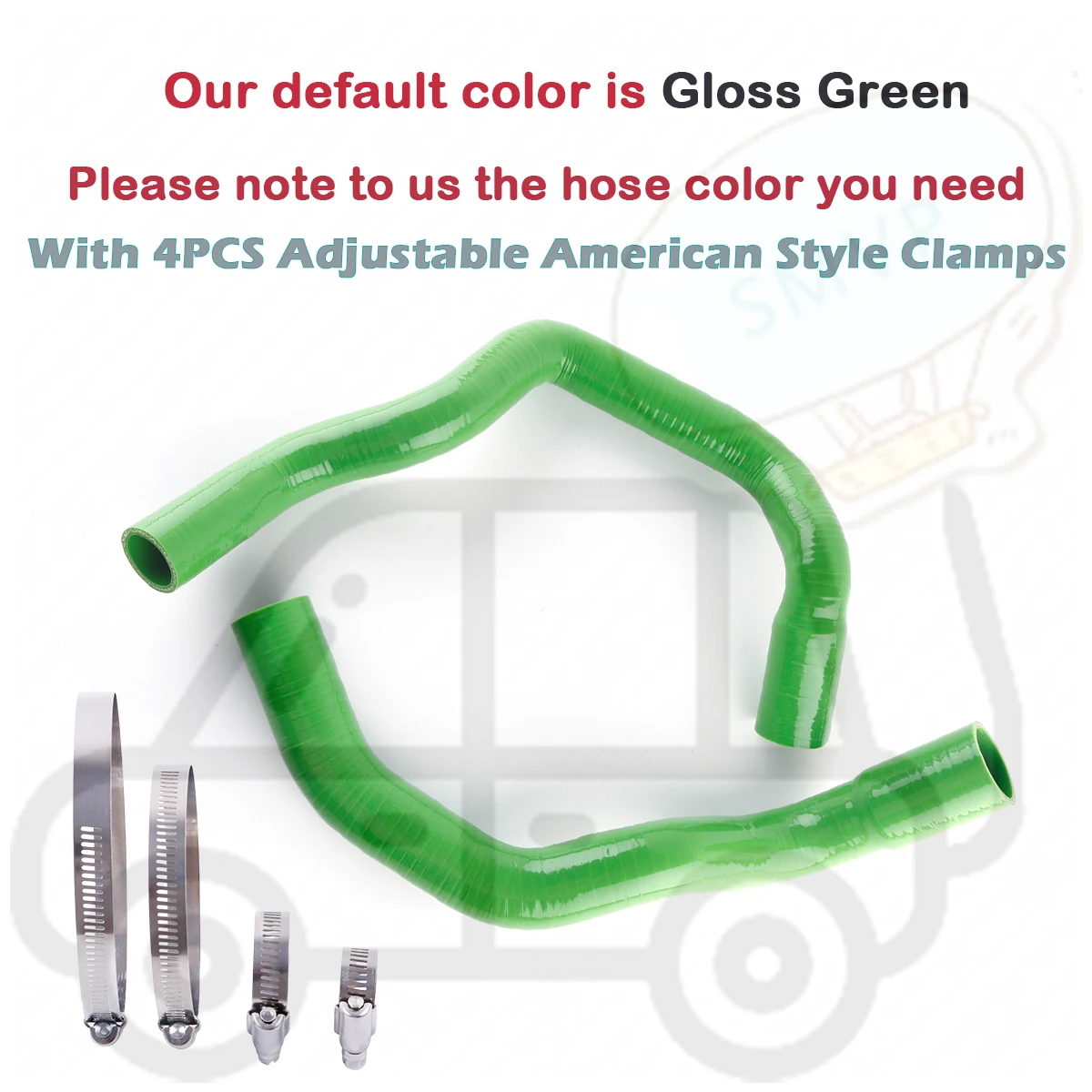 2 قطعة عدة ل جيب شيروكي/واغونيير 1984-1990 الأداء استبدال جزء المبرد المياه سيليكون المبرد خرطوم الأنابيب أنبوب 3PLY