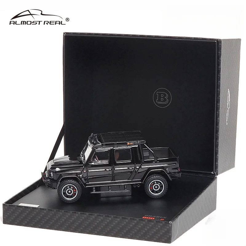 1:43Brabus G800 Adventure XLP Pickup alloy compression shaft miniature model, adult decoration,children's holiday birthday gift