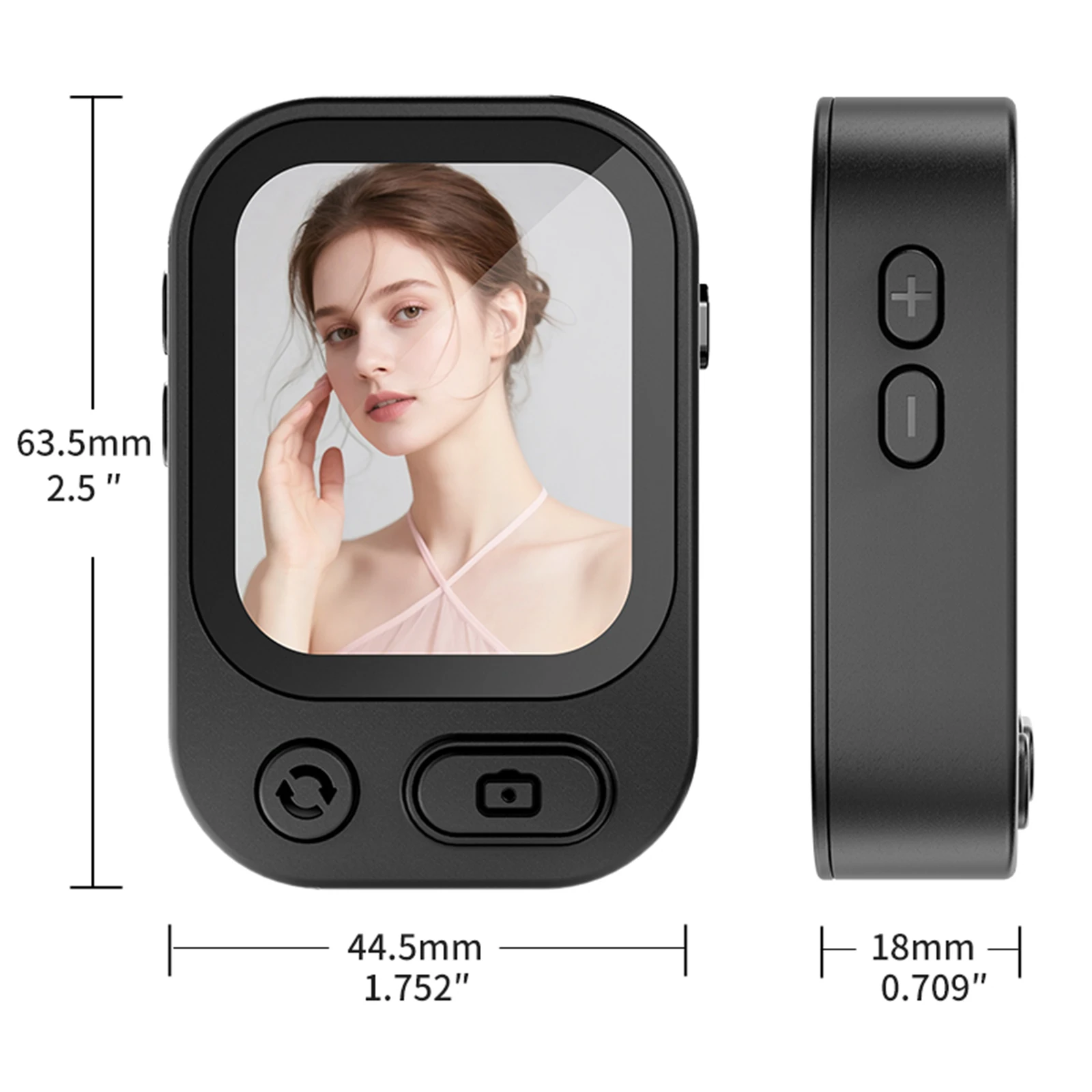 Magnetic Selfie Monitor for iPhone MagSafe Rear Camera Screen Sync Display Remote Control Zoom view 6