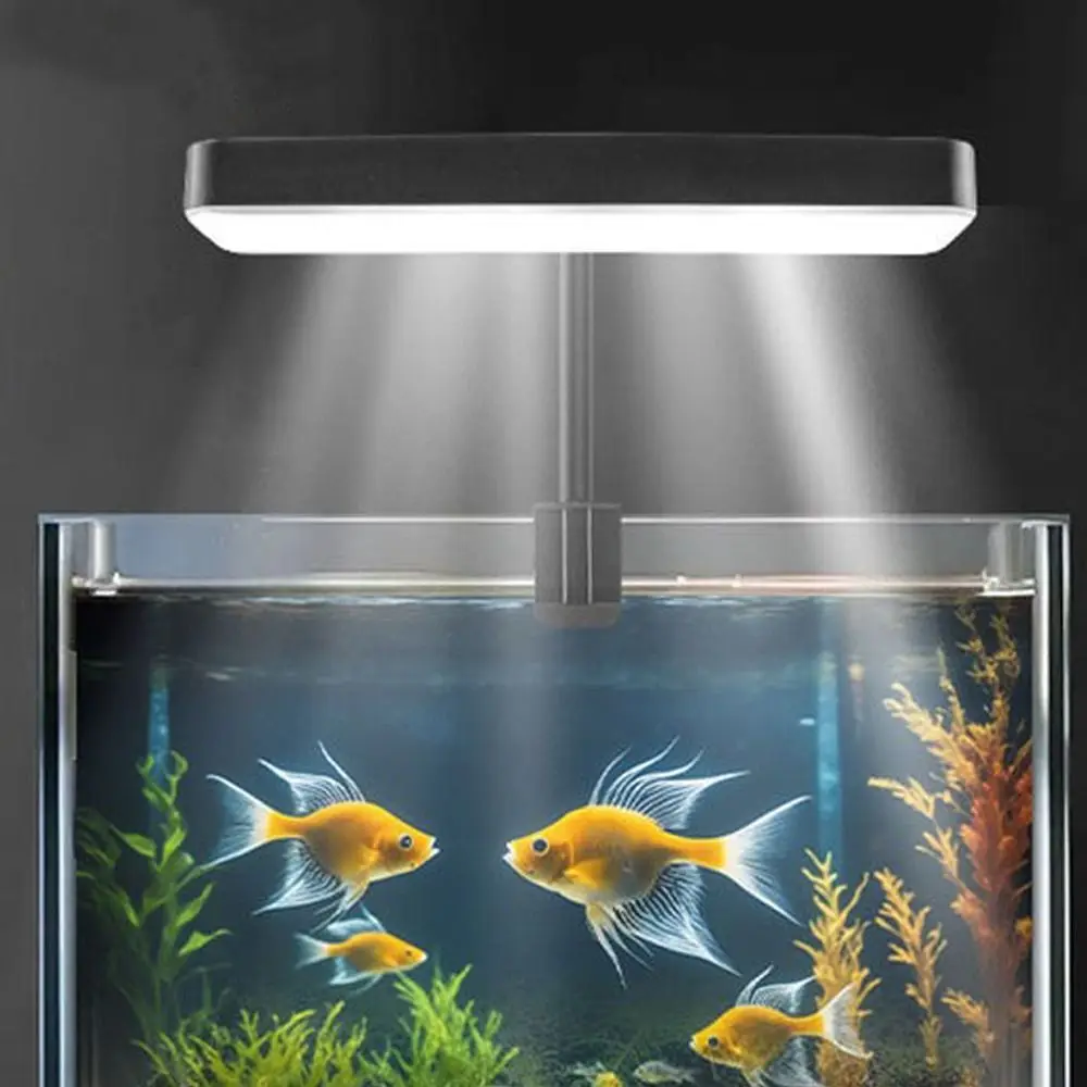 Dimmable Aquarium LED Light Super Slim High Brightness Full Spectrum Grow Lamp 360° Rotatable Clip-on Fish Tank Light