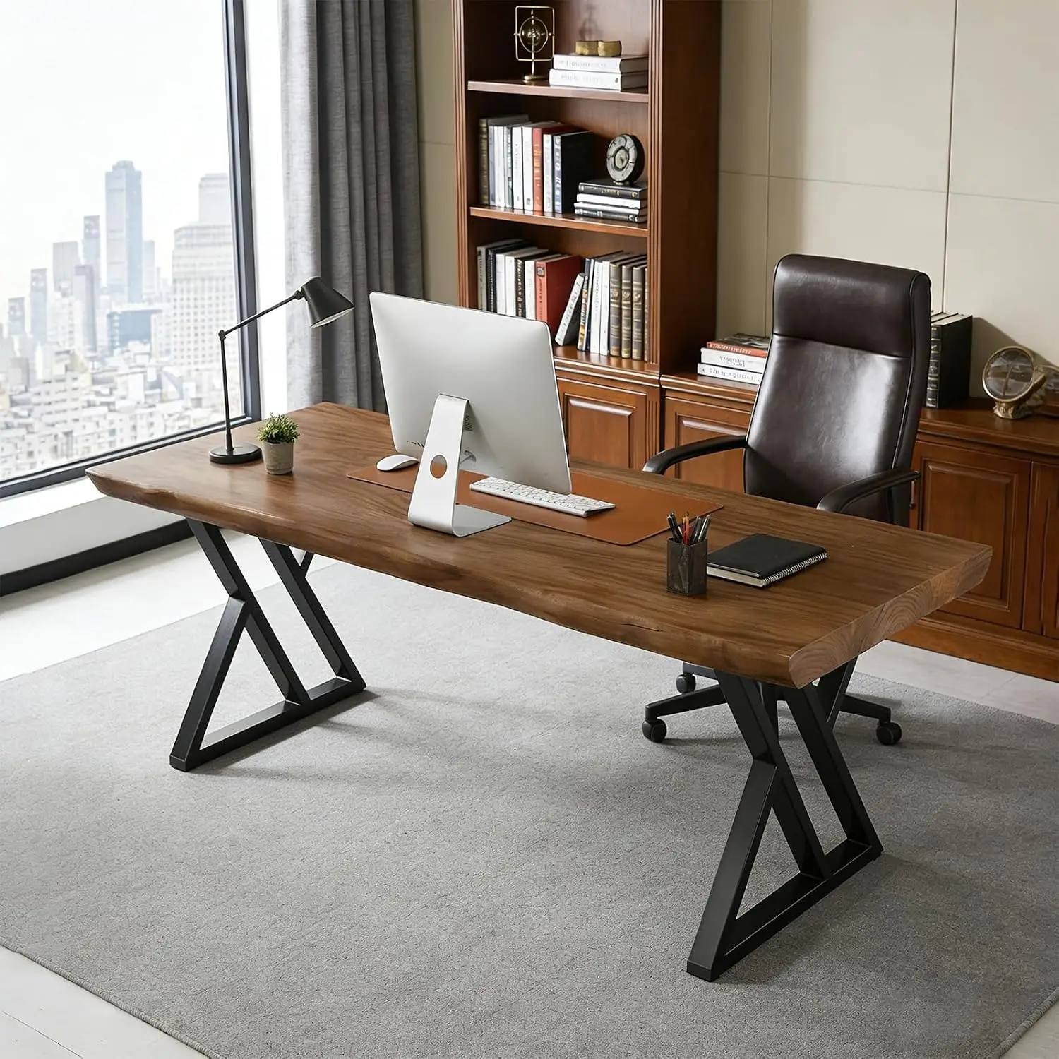 Modern Solid Wood Office Desk Computer Desk 2