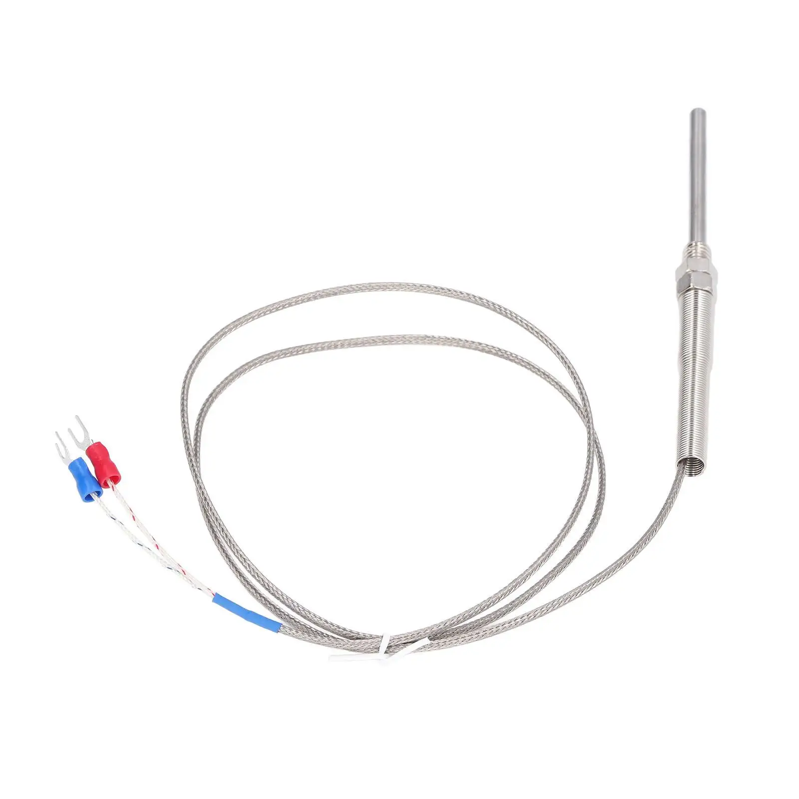 K Type 1m Thermocouple Temperature Sensor 0-400 Celsius with 50mm Probe - Firm Connection