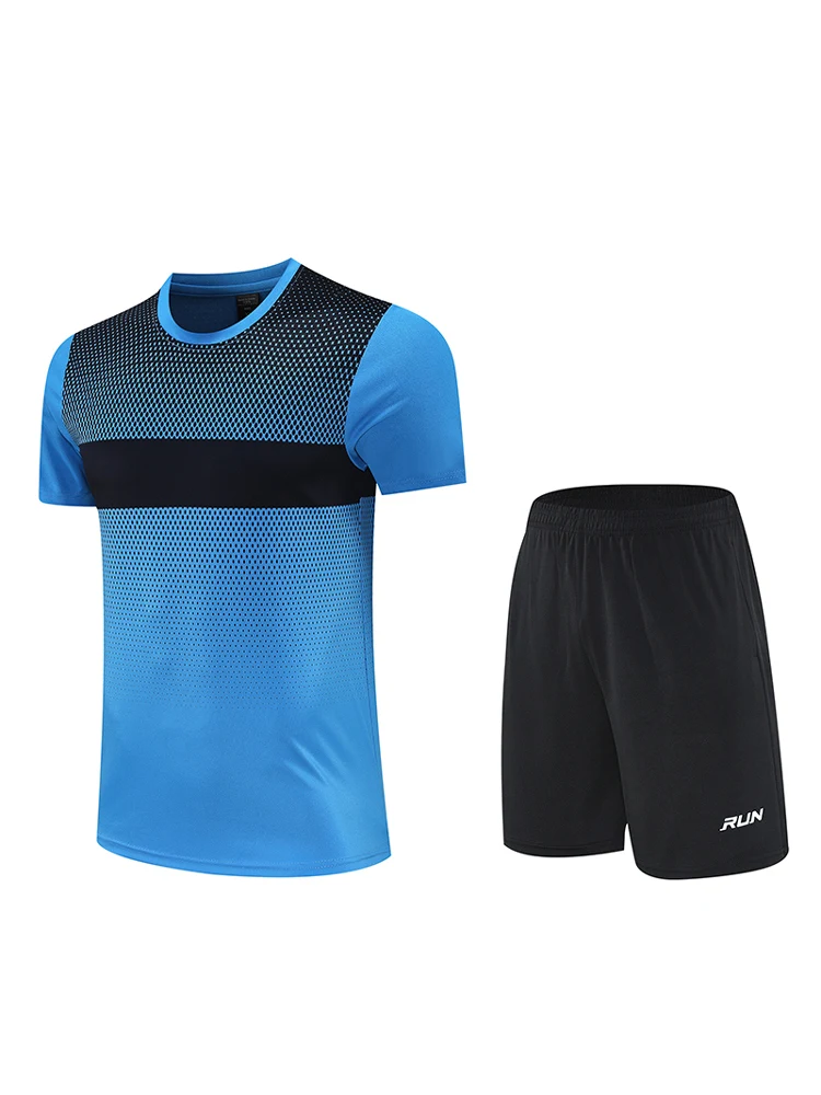

2025 New Summer Men's ort Sve orts Set Qui Dry Running Training Outdoors Casual Sports Two Piece Suit Faionable Yo...