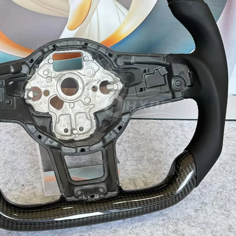 Suitable for Volkswagen Golf MK7 7.5 GTI GTD GTE R 2013-2020 Polo GTI carbon fiber steering wheel with paddle shifters support