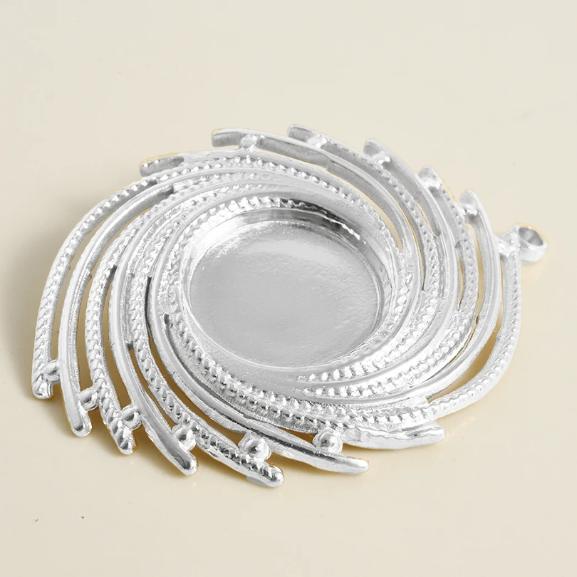 5개 스틸 색상 변색 없음 304 스테인리스 스틸 펜던트 쥬얼리 제작 용품 금붕어 십자가 태양 하트 카보숑 벌크 참