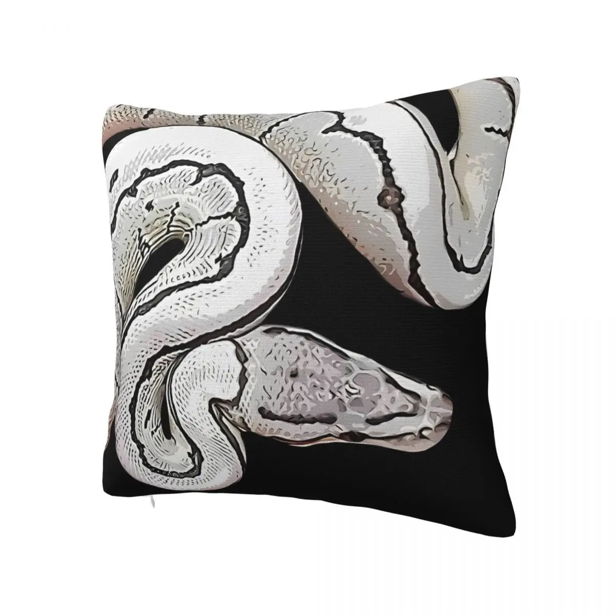 Ball Python Morph Snake Pillow Case Cute Funny Pillow Cover Polyester Cushion Cover Pillowcases For Wedding Party Home Decor