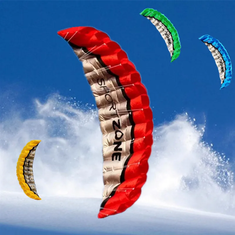 

Large dual Line Stunt flying power Kite rainbow large soft kites for adults kitesurfing factory outdoor toys kite reel parafoil