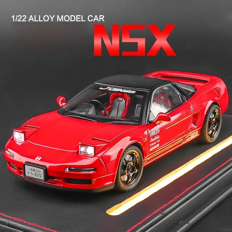 Modelo 1:22 Acura NSX NA1, coche deportivo de aleación de simulación, coche de juguete para niños, modelo de coche de carreras, colección de adornos