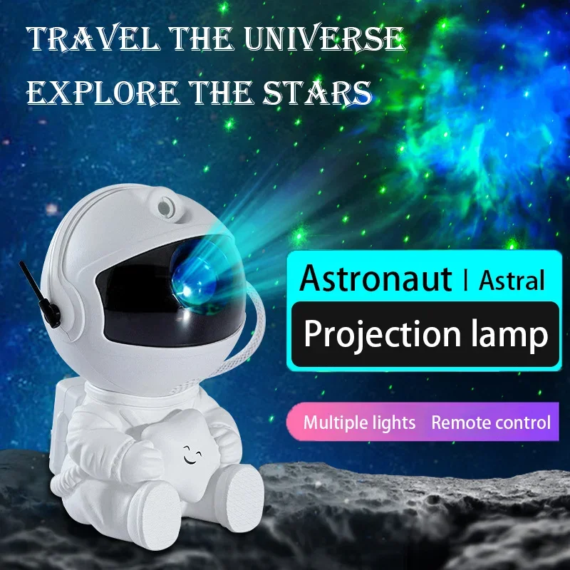 Astronaut projection light Galaxy projector LED night light starry sky atmosphere light desktop decoration light bedroom home ch