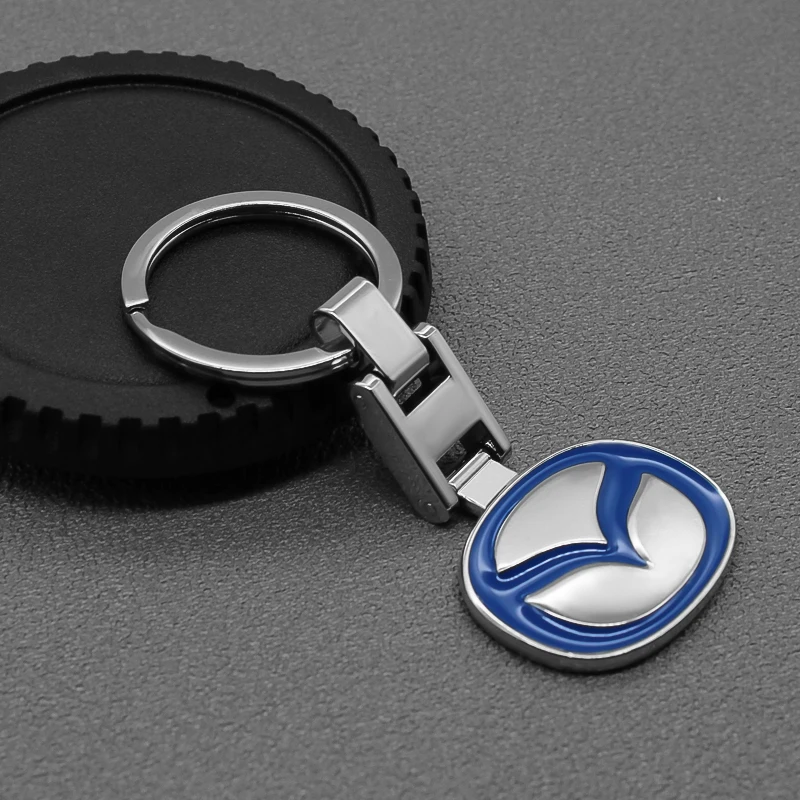 Car Logo Key Ring Metal Keychain Men Ladies Gift Car Jewelry For Mazda MS Mazda 6 CX-5 CX5 Speed BT-50 2 3 CX-30 AXELA Key Chain