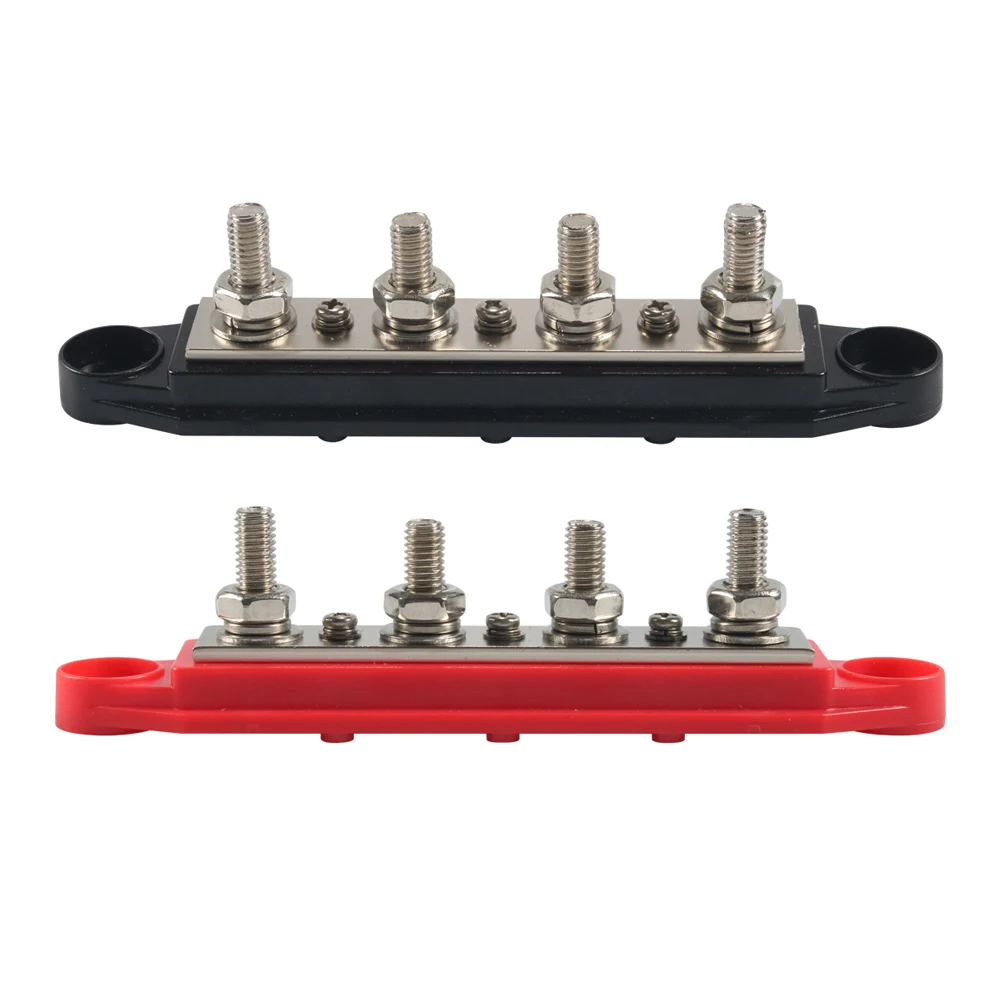 4X5/16 3/8 بوصة حافلة بار 12 فولت 150/300A كتلة توزيع الطاقة M8 M10 كتلة توزيع طاقة البطارية لقارب RV شاحنة تخييم #5