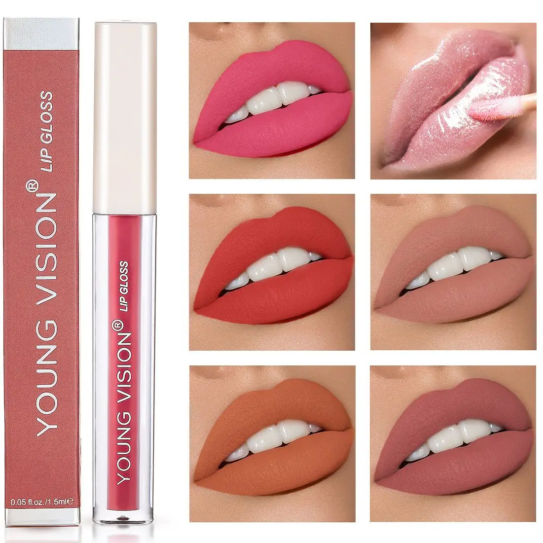 

6 Colors Velvet Matte Lipstick Blush Waterproof Long Lasting Sexy Lip gloss Non-Stick Cup Makeup Lip Tint Cosmetic Makeup