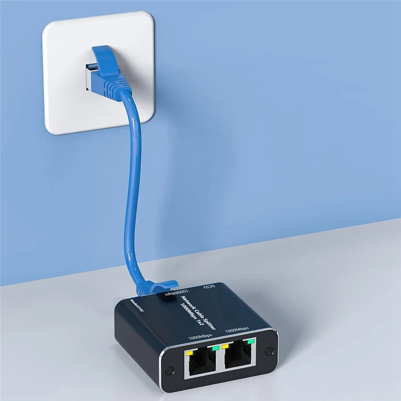 

Разветвитель RJ45, адаптер, гигабитный сетевой разветвитель, разветвитель Ethernet от 1 до 2, сетевой кабель, разветвитель, запасные части для компьютера