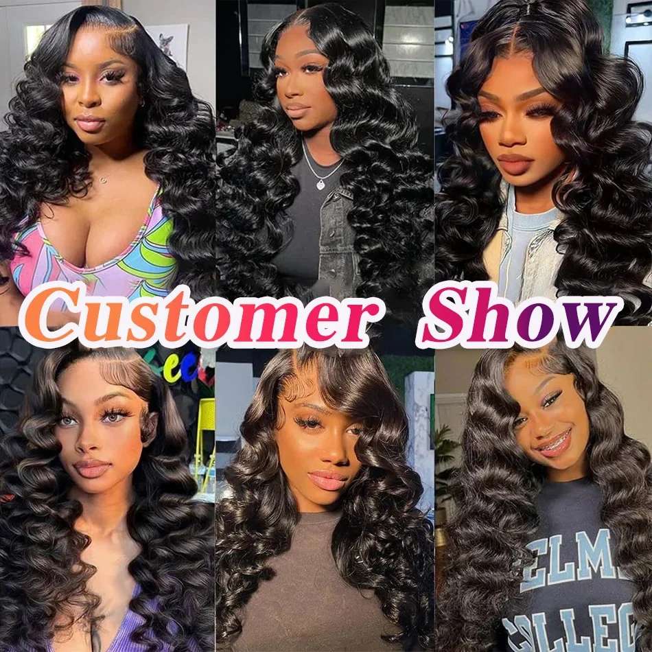 30 36 بوصة ملحقات مجعد فضفاضة 4 حزم صفقات لحمة بالجملة البرازيلي موجة فضفاضة الخام عذراء غير المجهزة 100% الشعر البشري