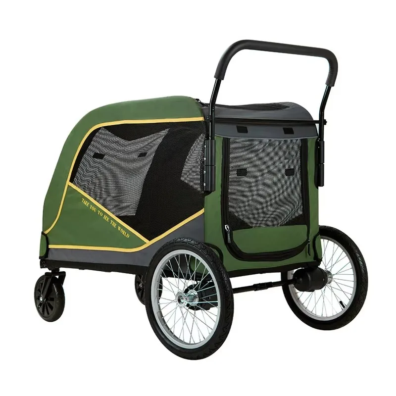 Wholesale Breathable Foldable Pet Stroller Foldable  Dog Stroller Durable Pet Carrier with Wheels