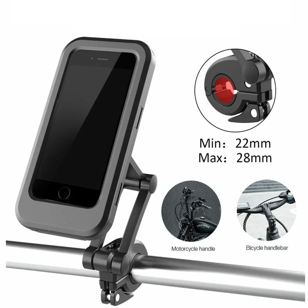 Motorcycle Waterproof Touchscreen Phone Holder Stand 360° Rotation Universal Bicycle Smartphone Bracket For iPhone 18 Pro Max 17 - view 5