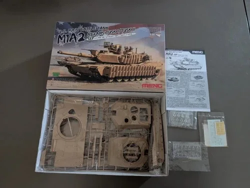 Meng TS026 1:35 Scale US  M1A2 Abrams SEP Tusk I  II Main Battle Tank  MBT Vehicle Hobby Plastic Assembly Model Building Kit