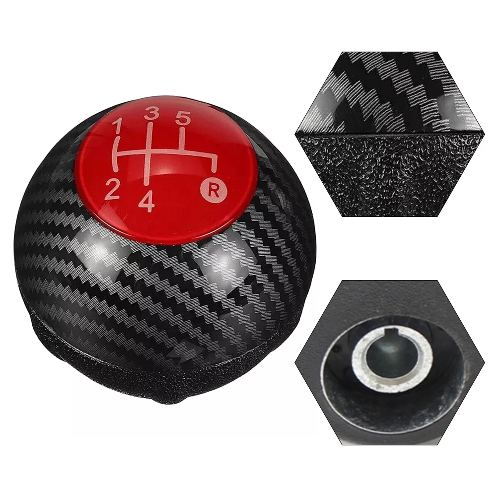 Driving Experience Enhancement 5-Speed Shift Lever Knob Comfortable Grip Easy Installation Enhance Look And Feel