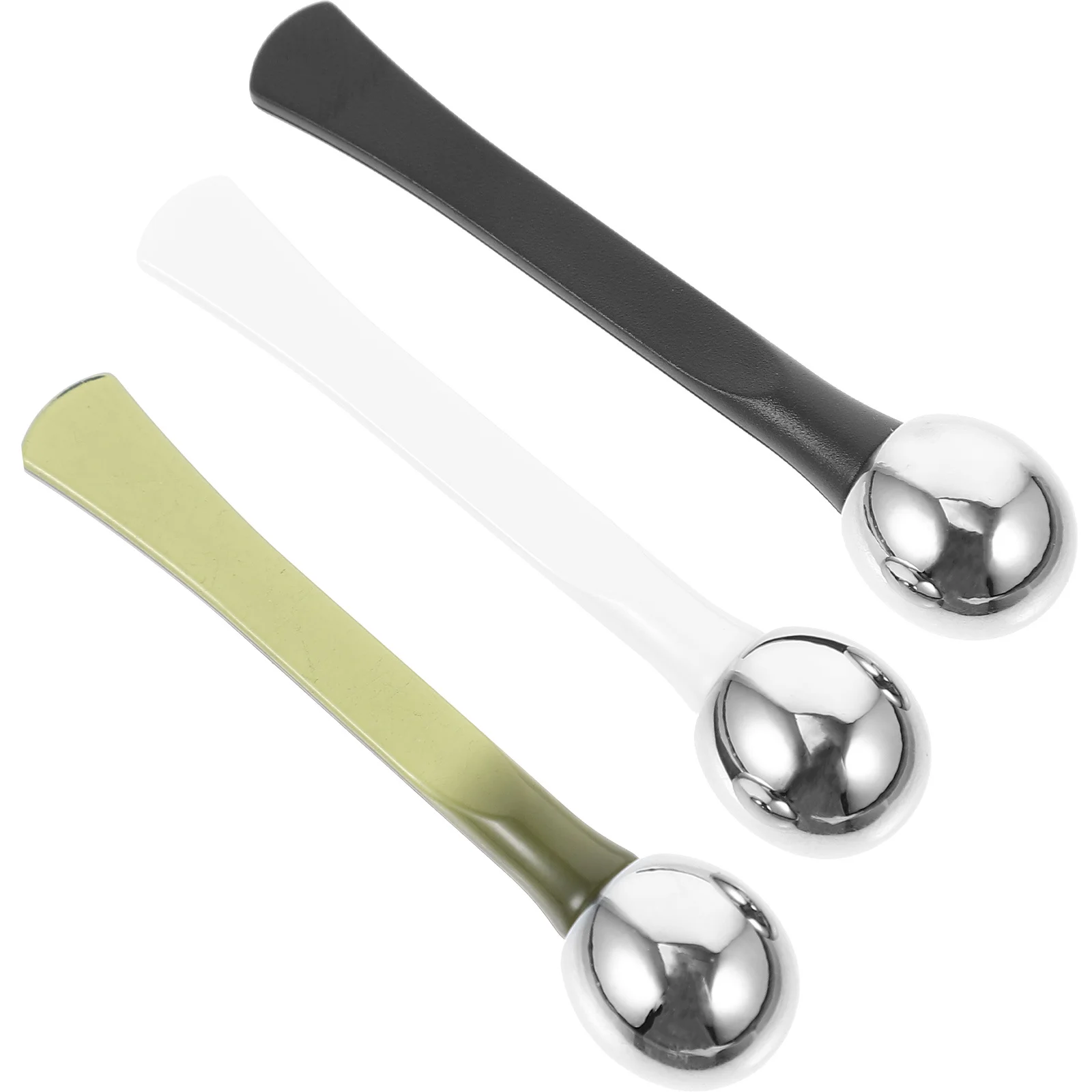 Palo de masaje para ojos, cuchara de crema para ojos portátil de alta calidad, relajación de la tensión, mejora la circulación, Reduce las ojeras, máscara Facial, 3 uds.