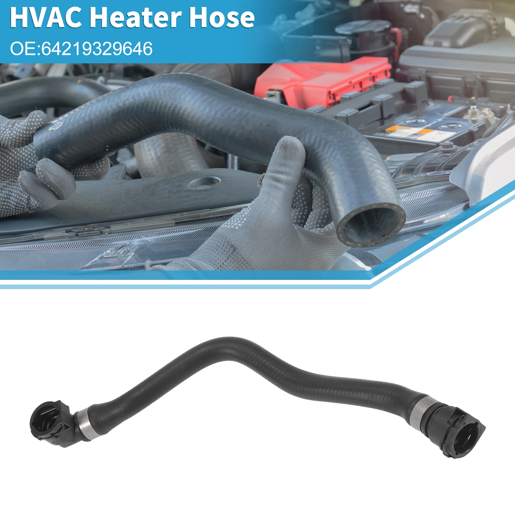 

Шланг отопителя HVAC UXCELL No 64219329646 для BMW 230i 430i 2017-2020, резиновый черный, 1 шт.