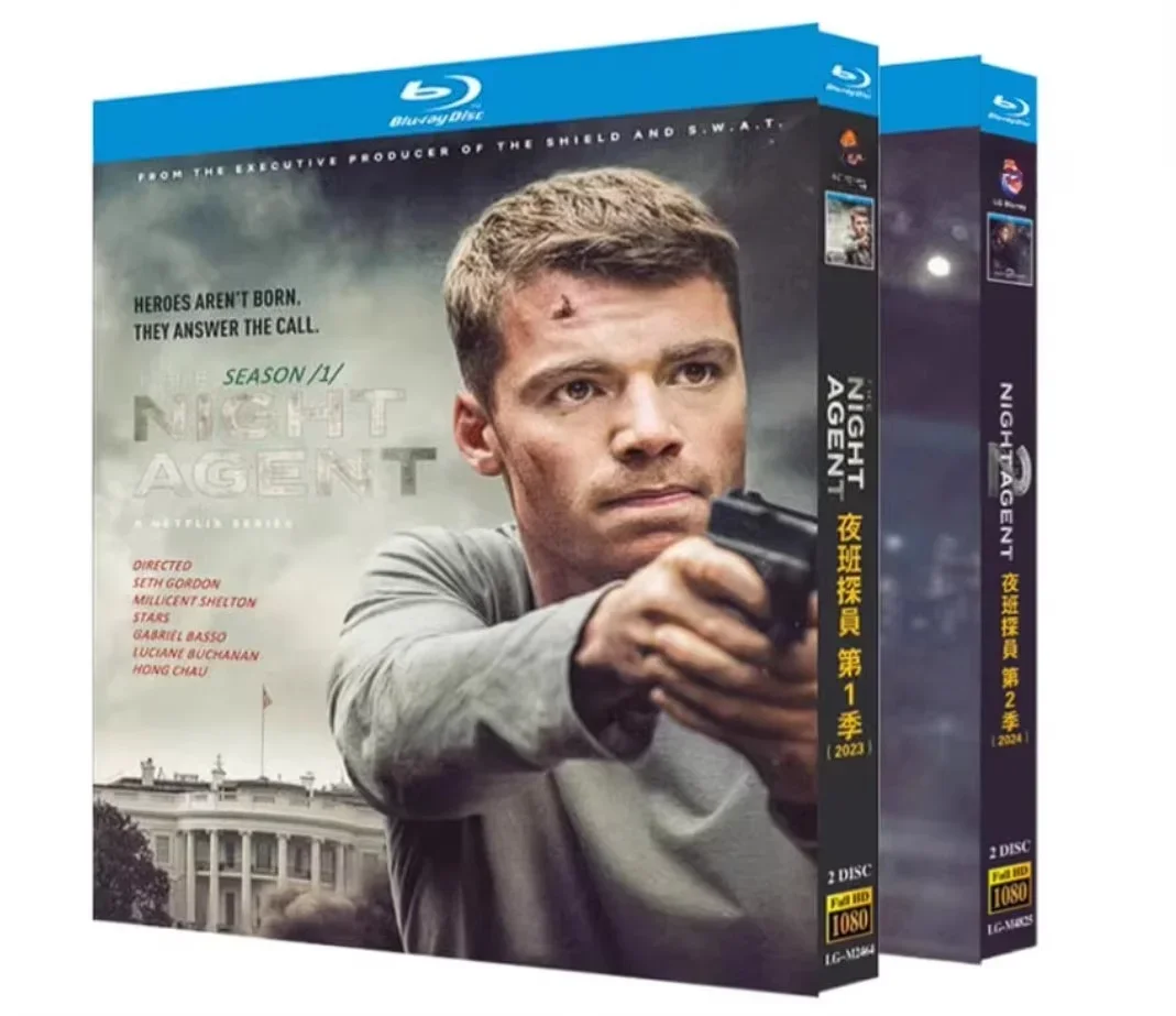 The Night Agent Season 1-2 (2024) 4-Discs All Region New Boxed English Subtitle