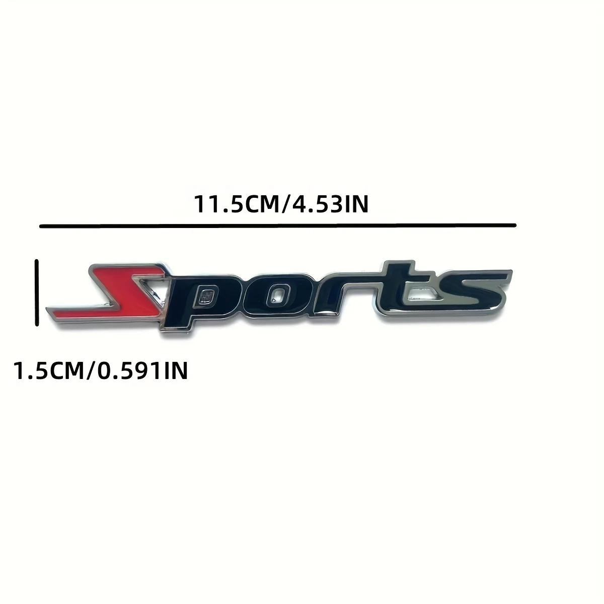 

Металлическая наклейка с логотипом SPORTS для автомобиля, декоративная эмблема на багажник, заднюю часть кузова, боковины, аксессуары для стайлинга и модификации экстерьера авто