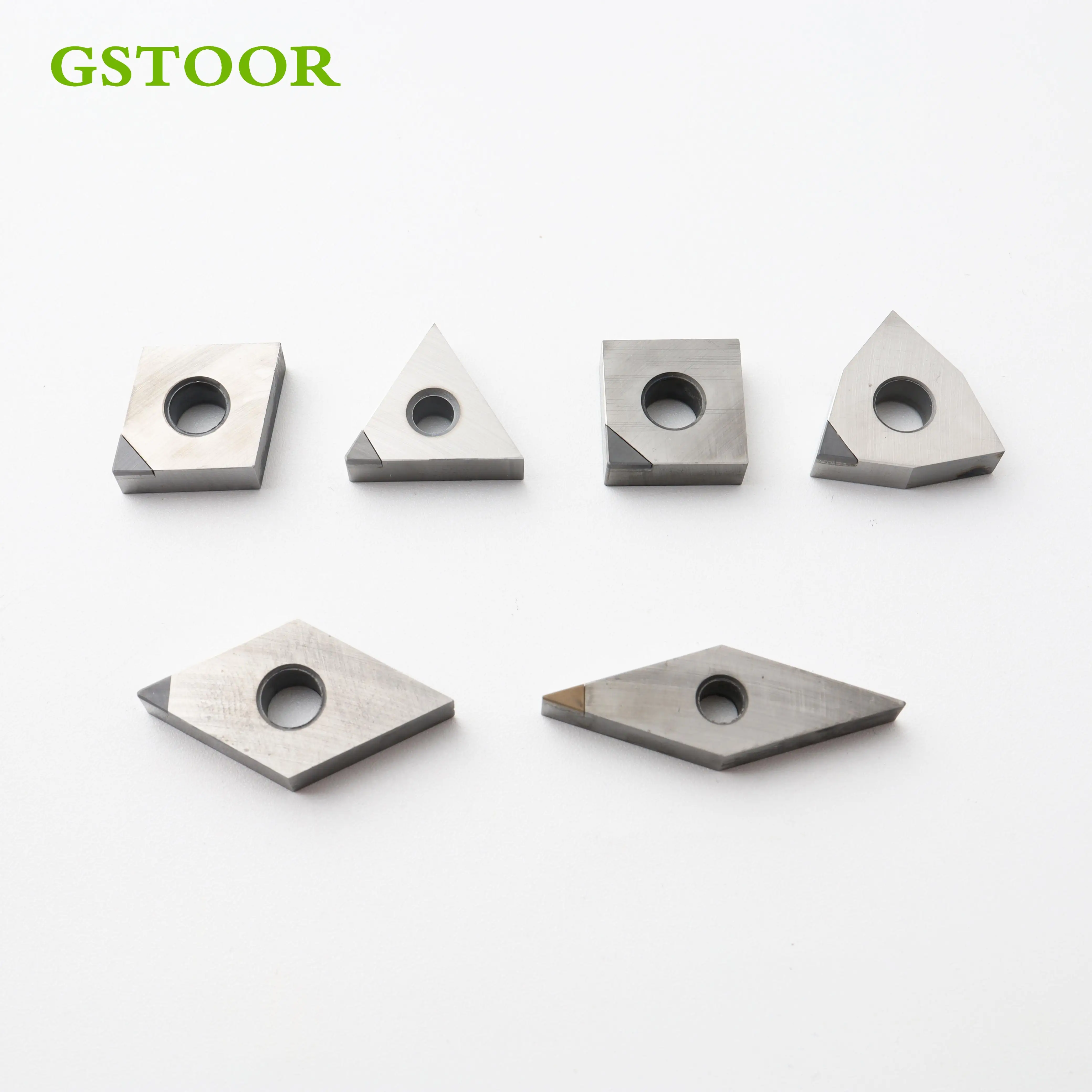 

PCD CBN Diamond Turning Inserts CCGT06/09/12 DCGT07/11 TCGT08/09/11/16 SCGT09/12 VBGT/VCGT11/16 Internal Cutting Blade CNC Lathe