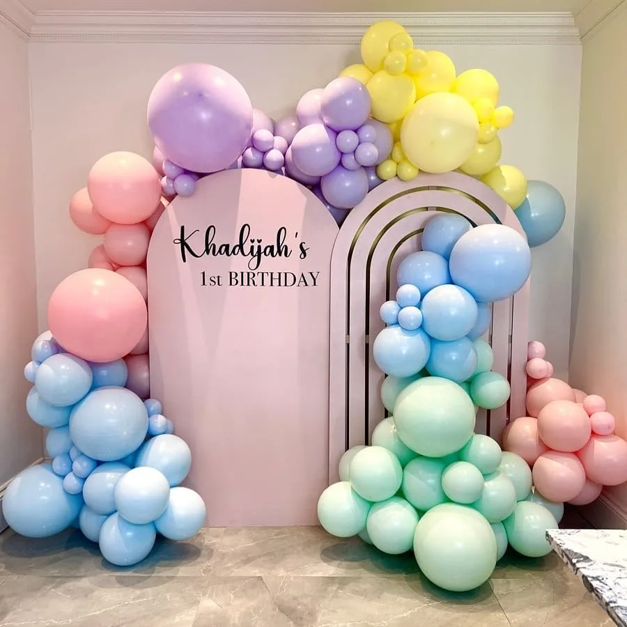 Pastel Rainbow Balloon Arch Kit 162 Stuks Macaron Diverse Kleurrijke Party Ballon Garland Kit voor Baby Douche Bruiloft Engagements