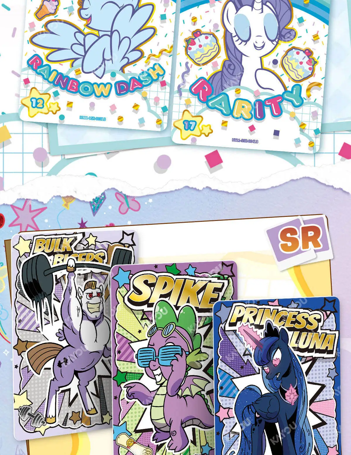 My Little Pony Cards Friendship is Magic Collection Card Seltene Sammelkarte für Sammler, Kartenspiel, Sammelkarte, Kinderspielzeug, Geschenke – Detail 12
