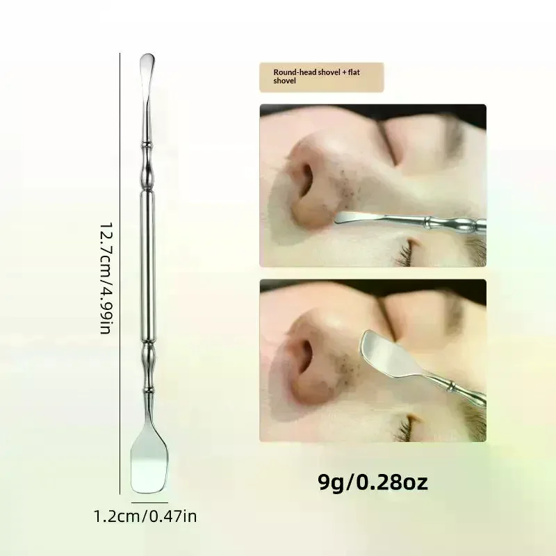 Stainless Steel Double Head Blackhead Cleaning Scraper Blackhead Remover Blemish Extractor Tool Face Pimple Comedone Removal