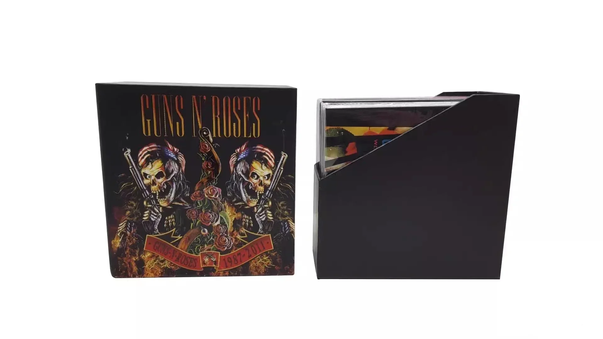 Hard Rock Guns N Roses Music CD Greatest Hits 1987-2011 Album 9pcs Music Record +2pcs DVD Cosplay Car Soundtracks Box Collection