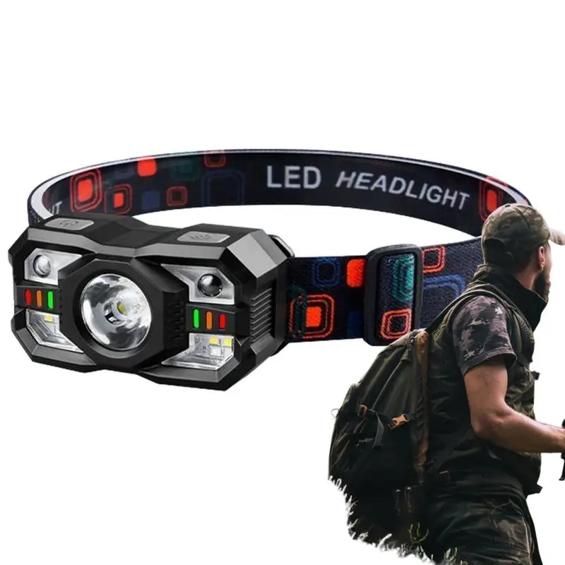 

LED Headlights Detachable Sensing Headlamp With 5 Lighting Modes Portable Fast Charging Working Lamp Camping Gear Waterproof