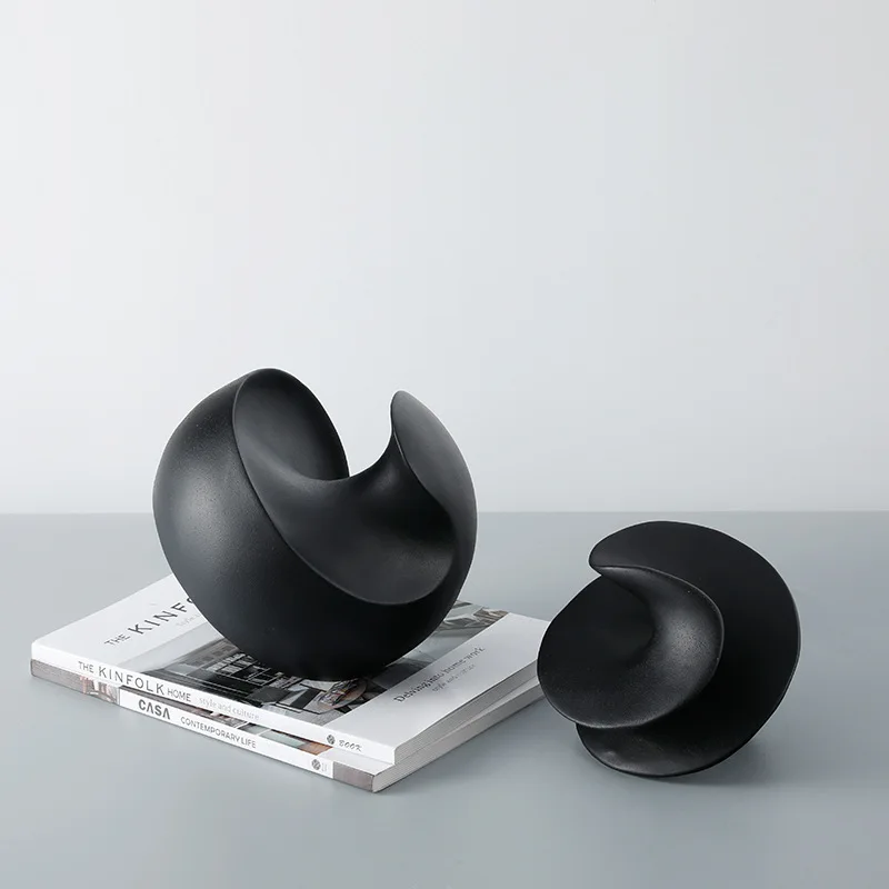 

Матовая смола, абстрактный вихревой декор, шар, скульптурная центральная часть для спальни/винного шкафа, художественный декор ручной работы, удовлетворенный подарок