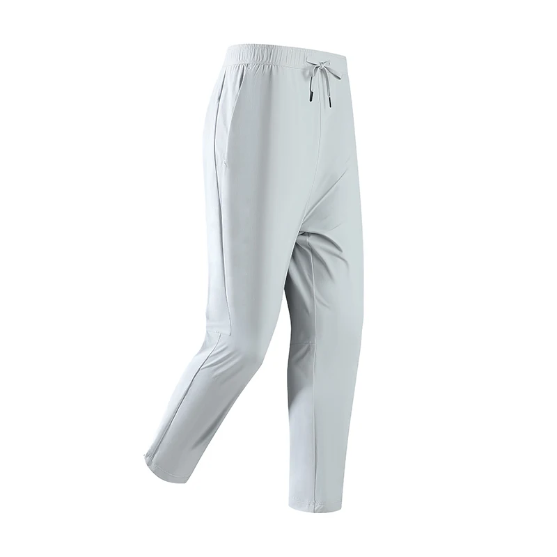 Spring Summer Men's Icy-Cool Quick Dry Pants Lightweight Durable Hiking Trousers Solid Color 4 Colors Outdoor Activewear