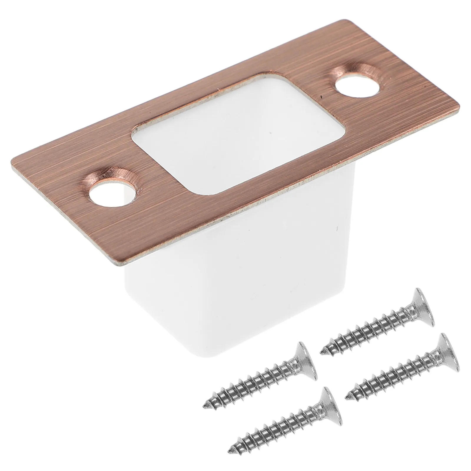 1Set Stainless Steel Door Strike Plate Deadbolt Reinforcement Metal Guide Plate for Security Wood Doors Door Striker Plates