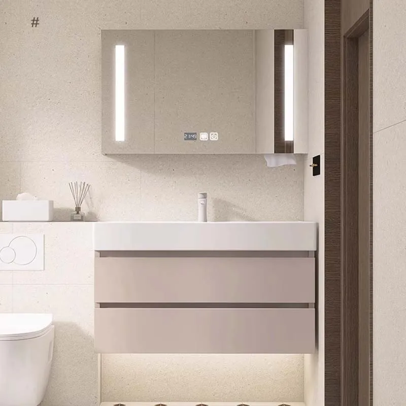 Minimalism Luxury Bathroom Cabinets Nordic Floor Drawers Bathroom Cabinets Under Sink Shelf Les Cabinets De Bain Home Furniture