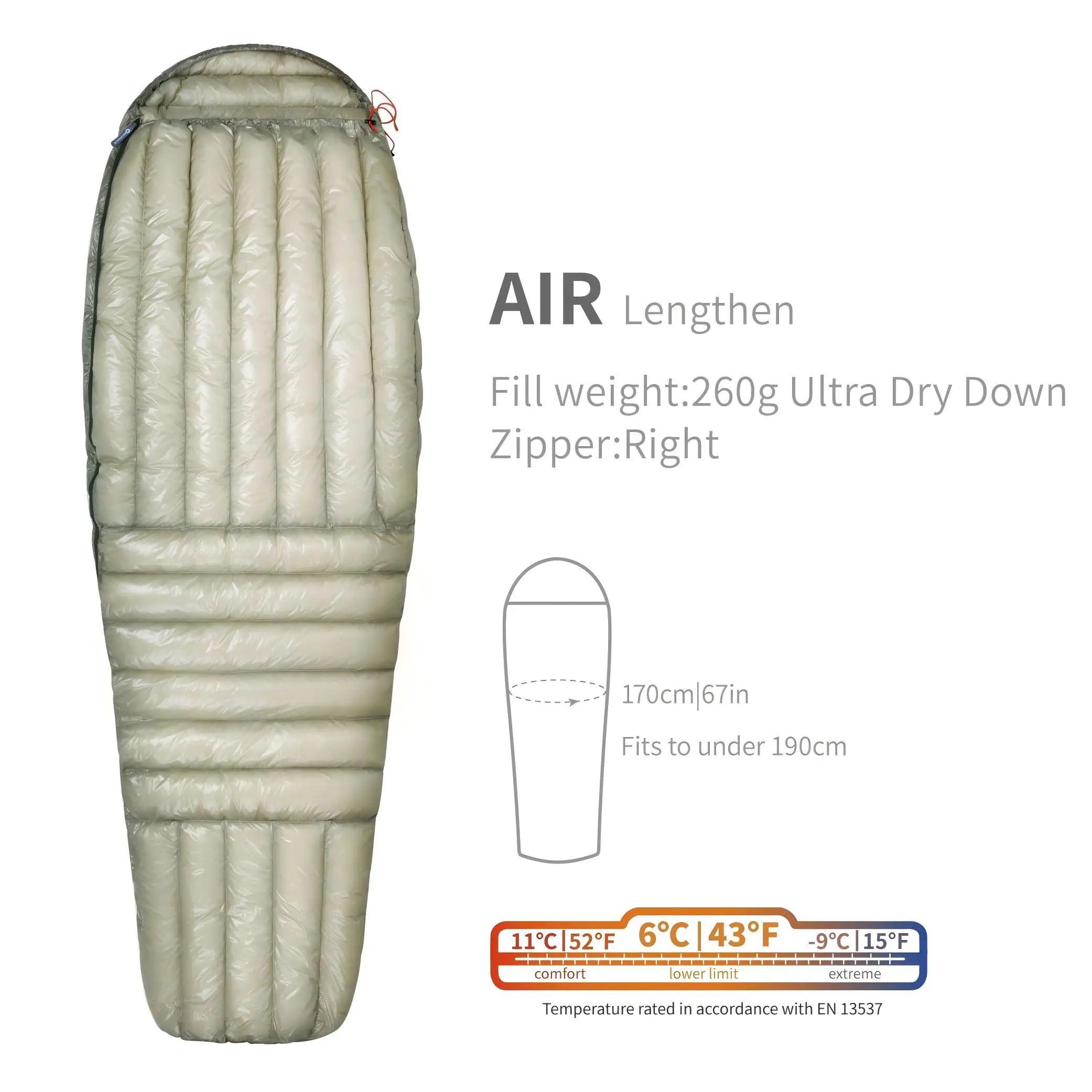 ！@Lightweight Mummy Style Nylon Cold Weather Down Sleeping Bag for Outdoor Camping Hiking & Backpacking